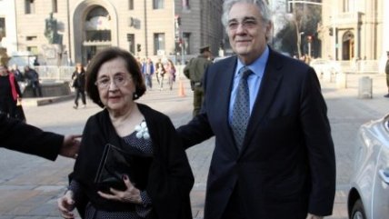 Plácido Domingo visitó al Presidente Piñera en La Moneda