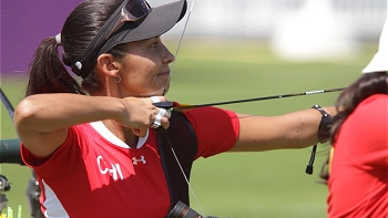 Denisse Van Lamoen tuvo una decepcionante actuación en el tiro con arco