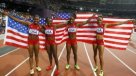 El equipo estadounidense femenino 4x100 marcó nuevo récord mundial