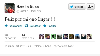 Natalia Ducó se mostró feliz por subir un peldaño en la bala olímpica