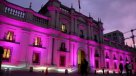 La Moneda se iluminó por el cáncer