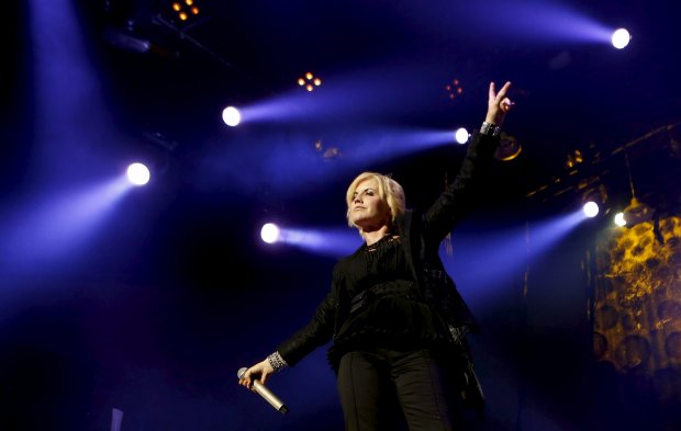 La cantante Dolores O' Riordan durante el concierto de The Cranberries, dos años después de su última visita a España para presentar su último trabajo 