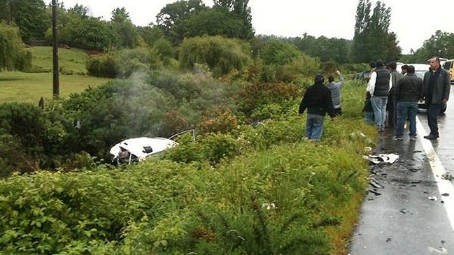 Matrimonio falleció en una colisión frontal en ruta que une Villarrica y Freire