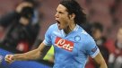 Edinson Cavani marcó cuatro goles en triunfo de Napoli
