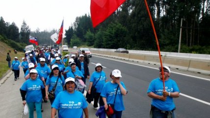 Más de 600 deudores habitacionales marcharon hasta el Congreso