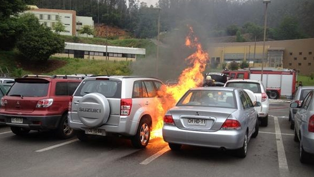 Auto del científico Fidel Castro sufrió atentado en Concepción