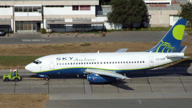 Avión de Sky abortó viaje por problemas técnicos