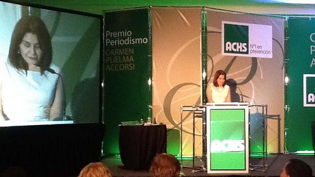 Verónica Franco recibió el premio 