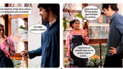 Cruda fotonovela busca evitar abusos a nanas en España