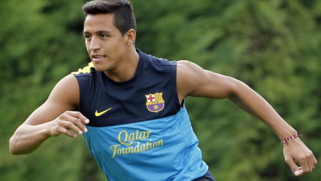 Alexis Sánchez volvió a los entrenamientos en FC Barcelona