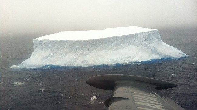 Armada alertó sobre iceberg antártico a 300 kilómetros de Puerto Williams