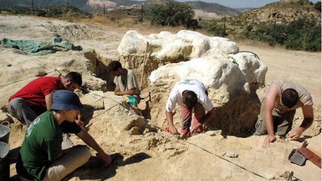 Más de cinco mil restos de dinosaurios se hallaron bajo una mina de carbón en España