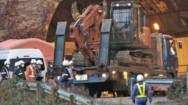 A nueve se elevó cifra de muertos por desplome en un túnel de Japón