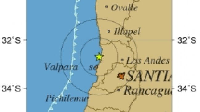 Temblor despertó a habitantes de Valparaíso