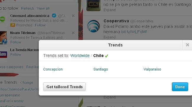 Valparaíso y Concepción son dos de las nuevas ciudades con Trending Topics de Twitter
