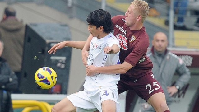 Fiorentina cayó ante AS Roma con Matías Fernández todo el segundo tiempo