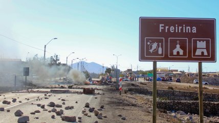 Trabajadores de Agrosuper protestaron con corte de ruta en Freirina