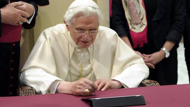 Benedicto XVI aseguró sentirse 