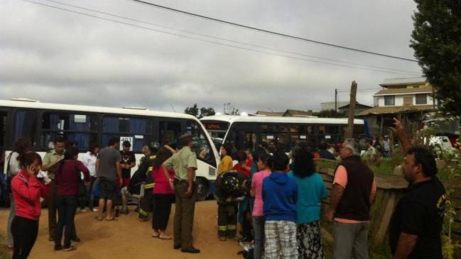 Más de 20 heridos en choque frontal de buses en Viña del Mar
