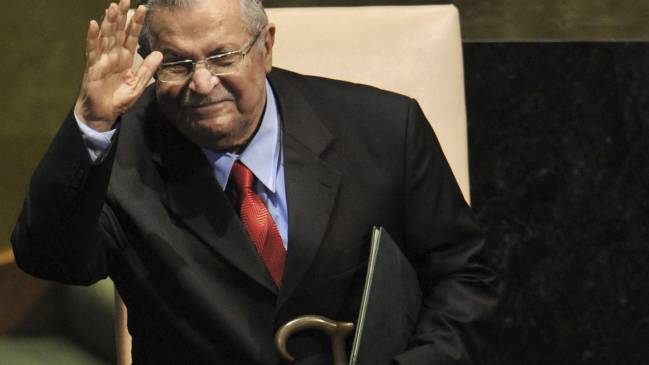 Presidente iraquí se encuentra 