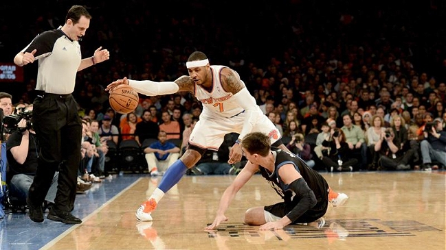 Anthony reaccionó en el último cuarto para firmar la victoria de los Knicks