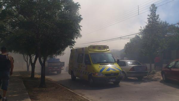 Incendio destruyó cuatro viviendas en Los Andes