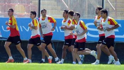 Unión Española comenzó la pretemporada en el Estadio Santa Laura