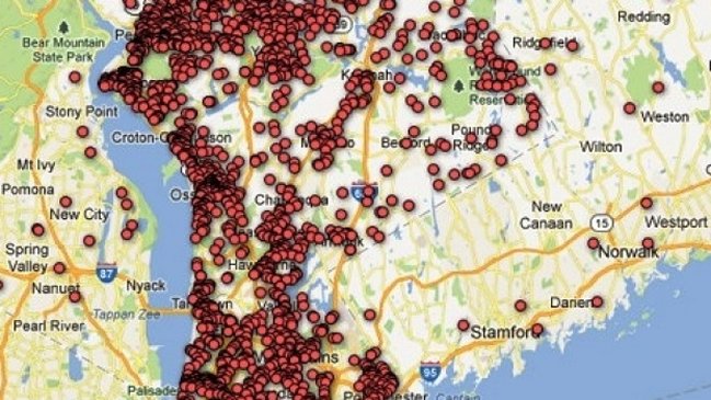 Mapa de vecinos con permisos de armas en EE.UU. levanta polémica en internet