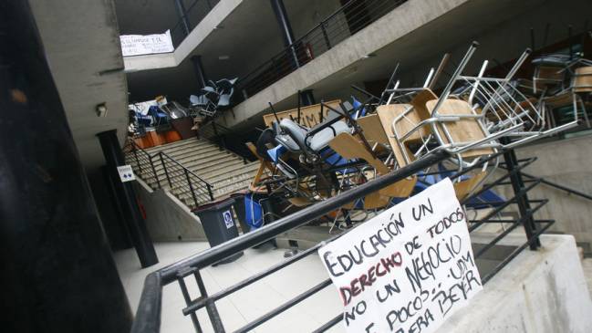 Estudiantes de la U. del Mar anuncian nuevas movilizaciones