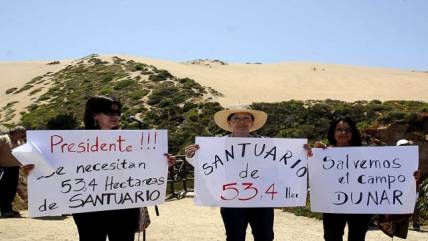 El lanzamiento de la campaña por la recuperación de las dunas de Concón