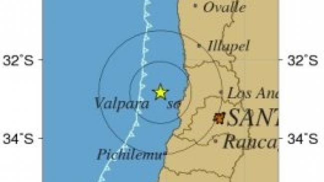 Nuevo temblor se percibe en la Región de Valparaíso