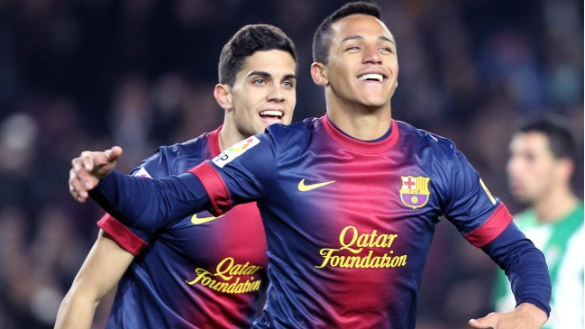Alexis Sánchez se anotó con dos goles en victoria de Barcelona por la Copa del Rey