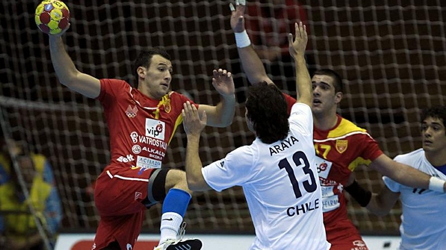 Chile cayó ante Macedonia en su estreno en el Mundial de Balonmano