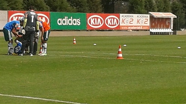 Jorge Valdivia abandonó entrenamiento de Palmeiras por lesión