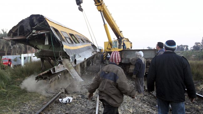 Accidente de tren dejó 19 muertos y 107 heridos en Egipto