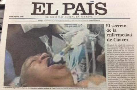 Diario español El País se disculpó tras publicar falsa foto de Hugo Chávez