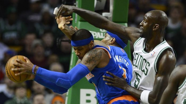 Carmelo Anthony tuvo una tranquila revancha ante Kevin Garnett