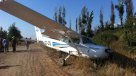 Avioneta se precipitó en calles de Puente Alto