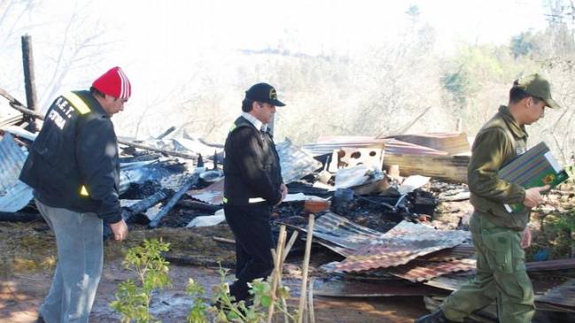 Fiscalía efectúa reconstitución de escena por incendio del fundo Santa Isabel