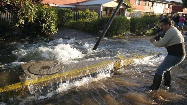 La inundación de viviendas en Puente Alto