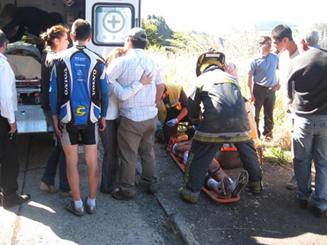 Dos ciclistas atropellados en Aysén fueron trasladados a Santiago