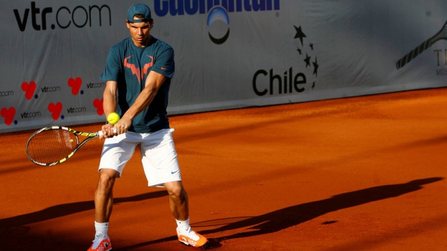El primer día de Rafael Nadal en Chile
