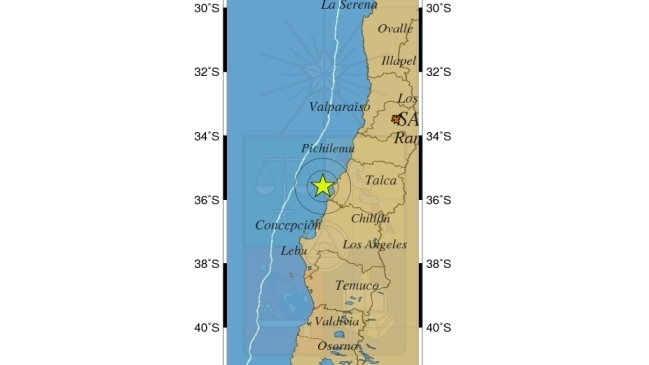 Temblor de menor intensidad sacudió a Maule y Biobío