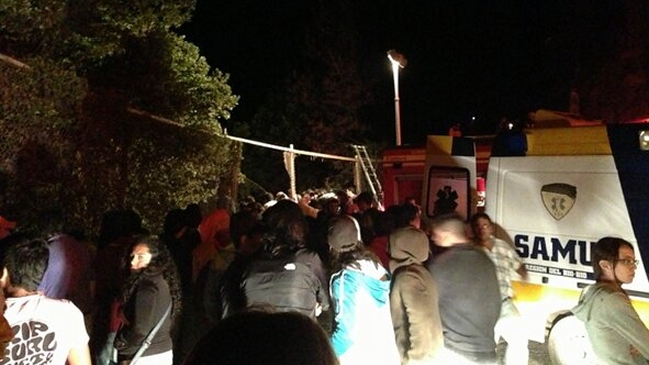 Bus desbarrancó en Tomé