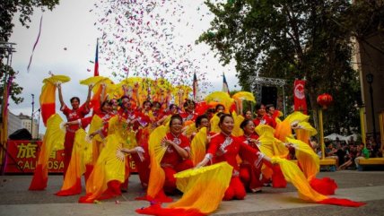   Así se celebró el Año Nuevo Chino en el Paseo Bulnes de Santiago 