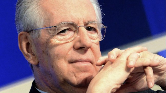 Monti afirmó que en Europa se teme el regreso de Berlusconi