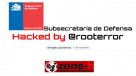 Sitio web de la Subsecretaría de Defensa Nacional fue hackeado