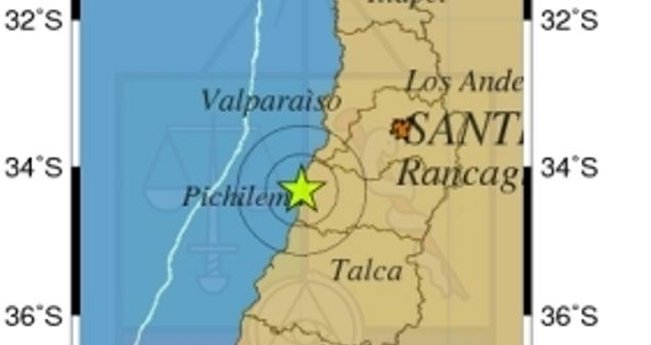 Sismo se percibió en región de O'Higgins