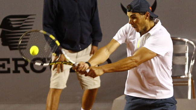 Rafael Nadal en su llegada a Brasil: 