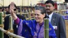 Sonia Ghandi encabezó acto político en India